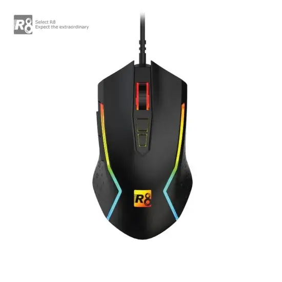 R8 G203 7D Wired Gaming Mouse RGB Light